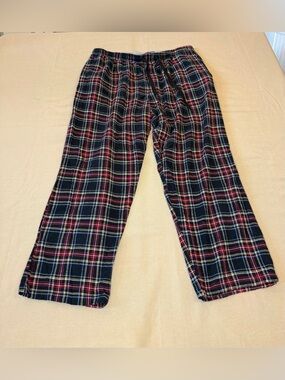 Hanes Classics Plaid Lounge Pants - Black, Red & Blue